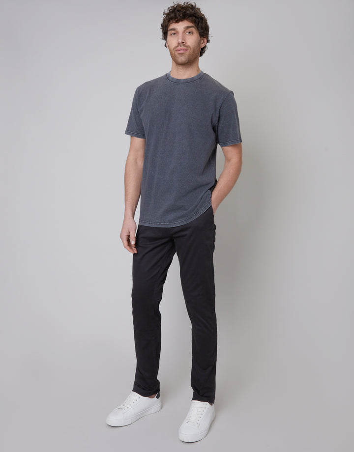 Black Slim Fit Chino Trousers