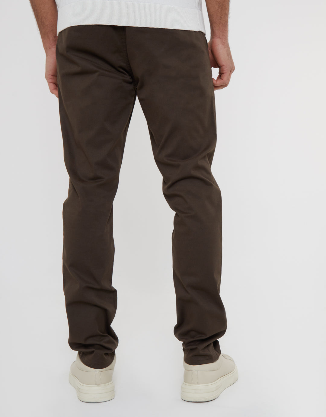 Brown Slim Fit Chino Trousers