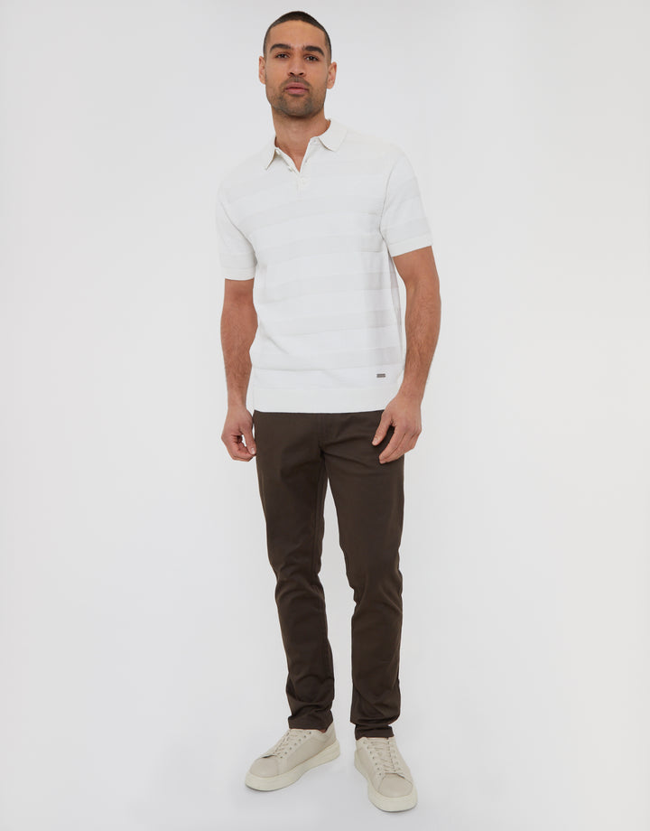Brown Slim Fit Chino Trousers