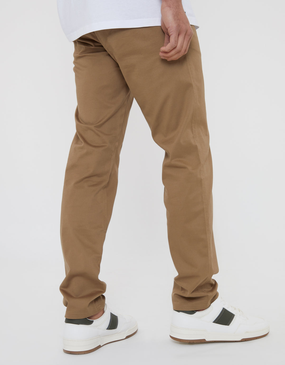 Dark Stone Regular Fit Chino Trousers
