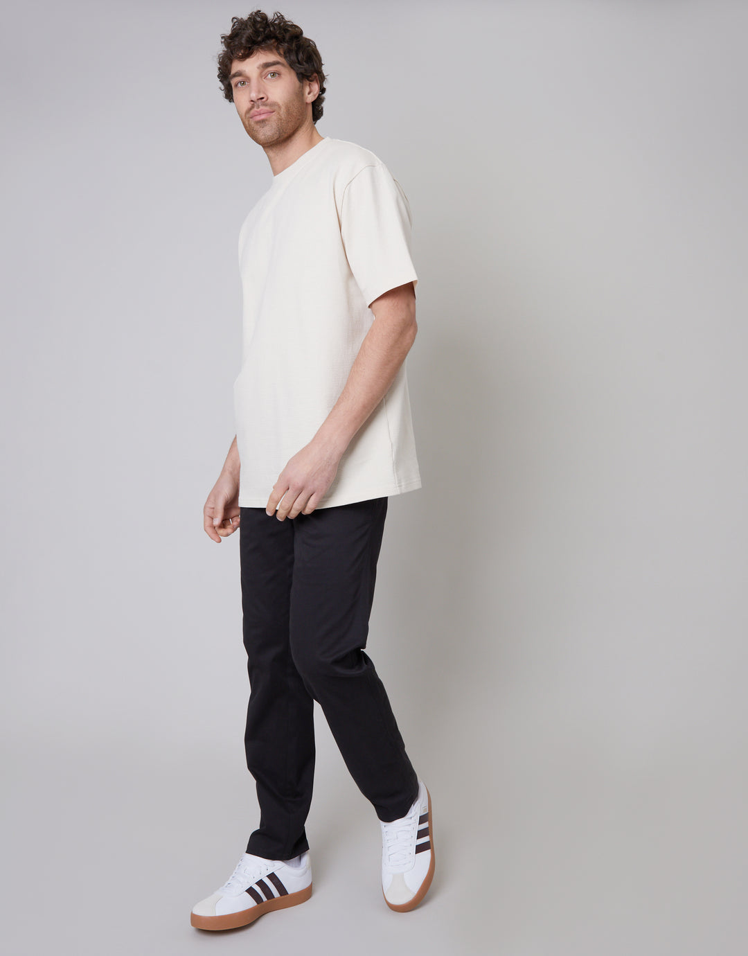 Black Regular Fit Chino Trousers