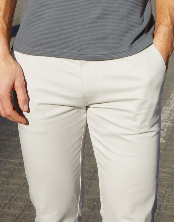 Off White Regular Fit Chino Trousers
