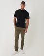 Khaki Green Slim Fit Chino Trousers