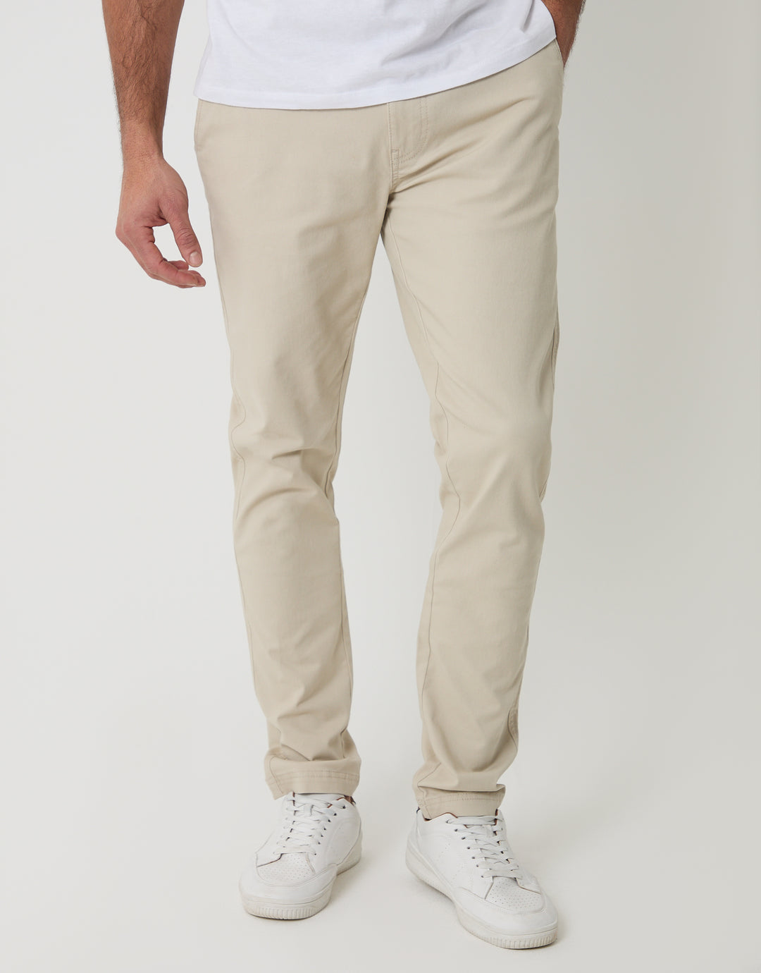 Light Stone Slim Fit Chino Trousers