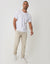 Slim Fit Chino Trousers in Light Stone