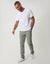 Slim Fit Chino Trousers in Sage Green
