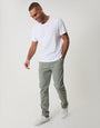 Sage Green Slim Fit Chino Trousers