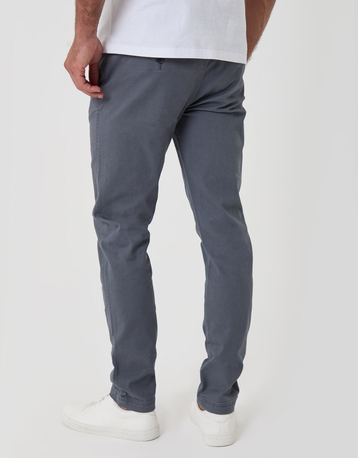 The Classic Slim Fit Chino Trousers in Grey