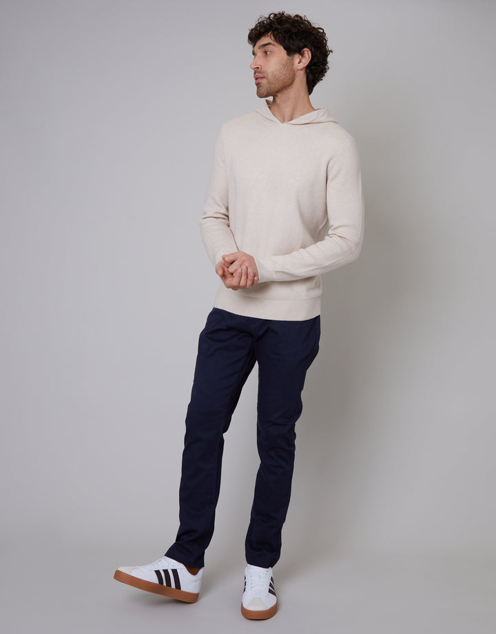 Navy Slim Fit 5 Pocket Chino Trousers