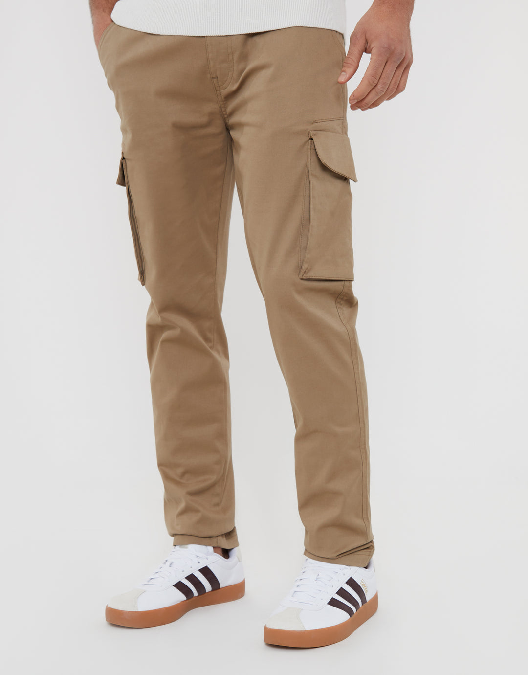 Stone Cargo Chino Trousers