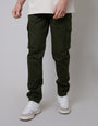 Forest Green Cargo Chino Trousers
