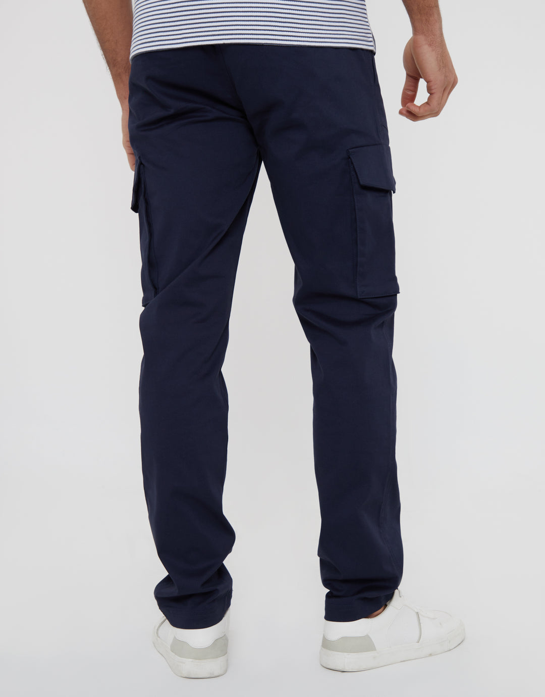 Navy Cargo Chino Trousers