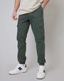 Grey Jogger Style Cargo Trousers