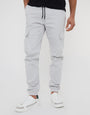 Off White Jogger Style Cargo Trousers