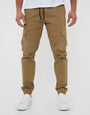 Dark Stone Jogger Style Cargo Trousers