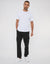 Black Linen Blend Cargo Trousers