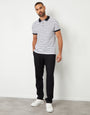Black Linen Blend Trousers