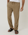 Taupe Linen Blend Trousers