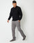 Straight Leg Stretch Canvas Trousers in Slate Grey