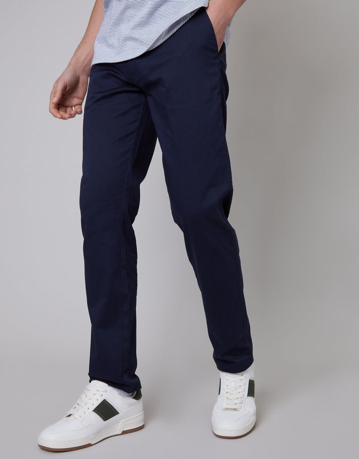 Black & Navy Regular Fit Chino Trousers (2 Pack)