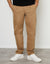 Dark Stone Straight Leg Pleated Chino Trousers