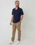 Elasticated Waist Chino Trousers in Dark Stone