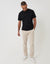 Elasticated Waist Chino Trousers in Light Stone