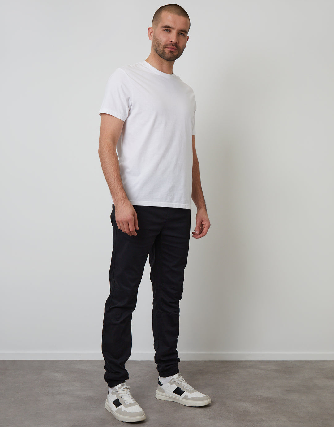 Black Jogger Style Drawcord Trousers