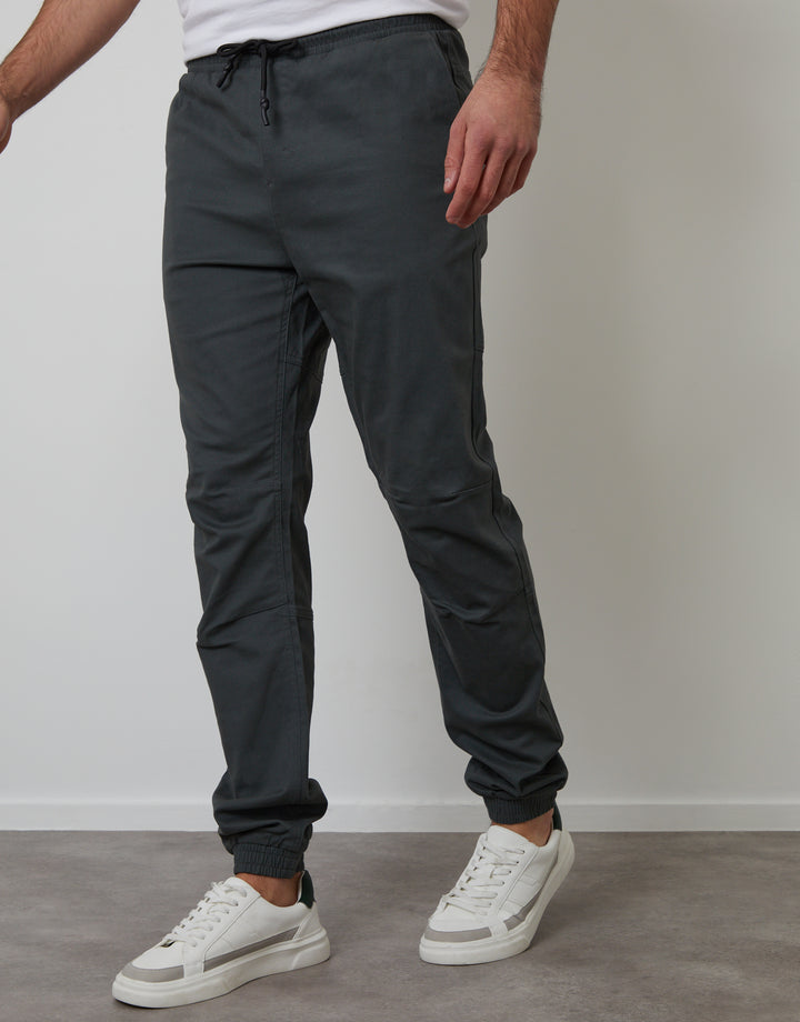 Green Grey Jogger Style Drawcord Trousers
