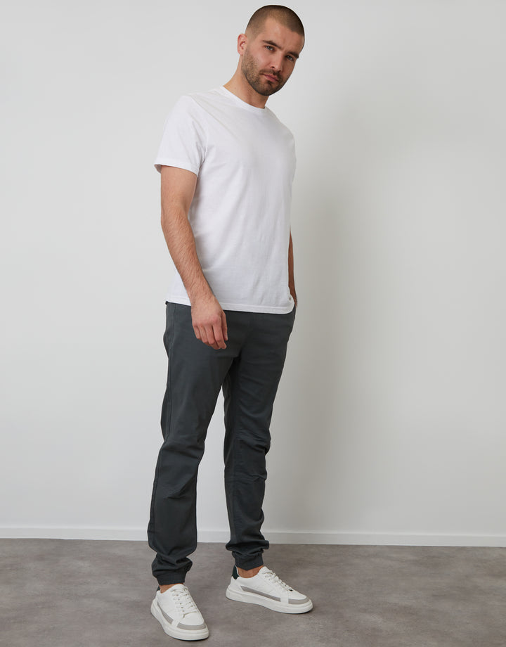 Green Grey Jogger Style Drawcord Trousers