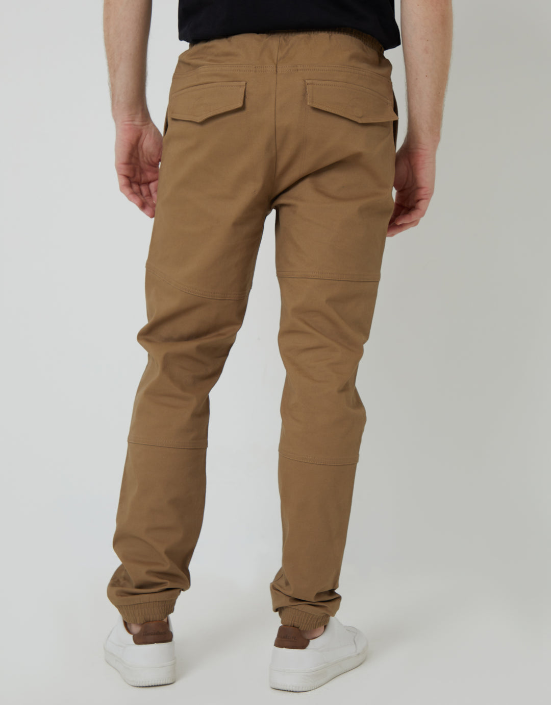 Dark Stone Jogger Style Drawcord Trousers