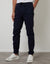 Navy Jogger Style Drawcord Trousers