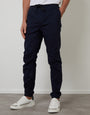 Navy Jogger Style Drawcord Trousers