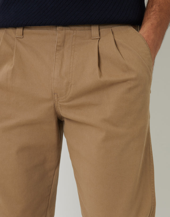 Dark Stone Relaxed Fit Stretch Chino Trousers