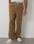 Dark Stone Linen Blend Baggy Trousers