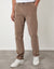Taupe Straight Leg Stretch Corduroy Trousers