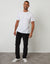 Straight Leg Stretch Corduroy Trousers in Black