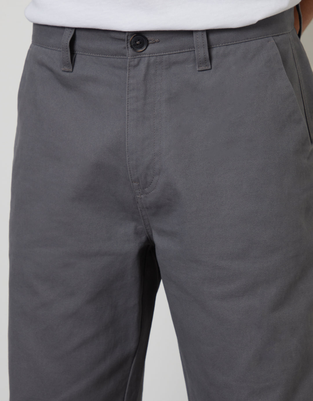Charcoal Grey Baggy Fit Chino Trousers