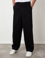 Black Baggy Fit Chino Trousers