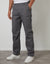Slate Grey Straight Leg Stretch Waist Chino Trousers