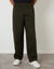 Forest Green Baggy Fit 5 Pocket Chino Trousers