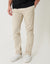 Light Stone Cotton Blend Slim Fit Trousers