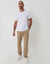 Slim Fit Stretch Trousers in Stone