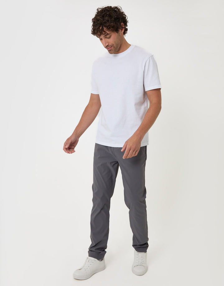 Threadbare Slim Fit Technical Stretch in Charcoal - full body
