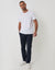 Slim Fit Stretch Trousers in Navy