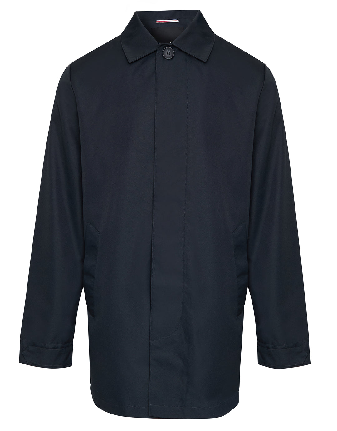 Navy Showerproof Longline Mac