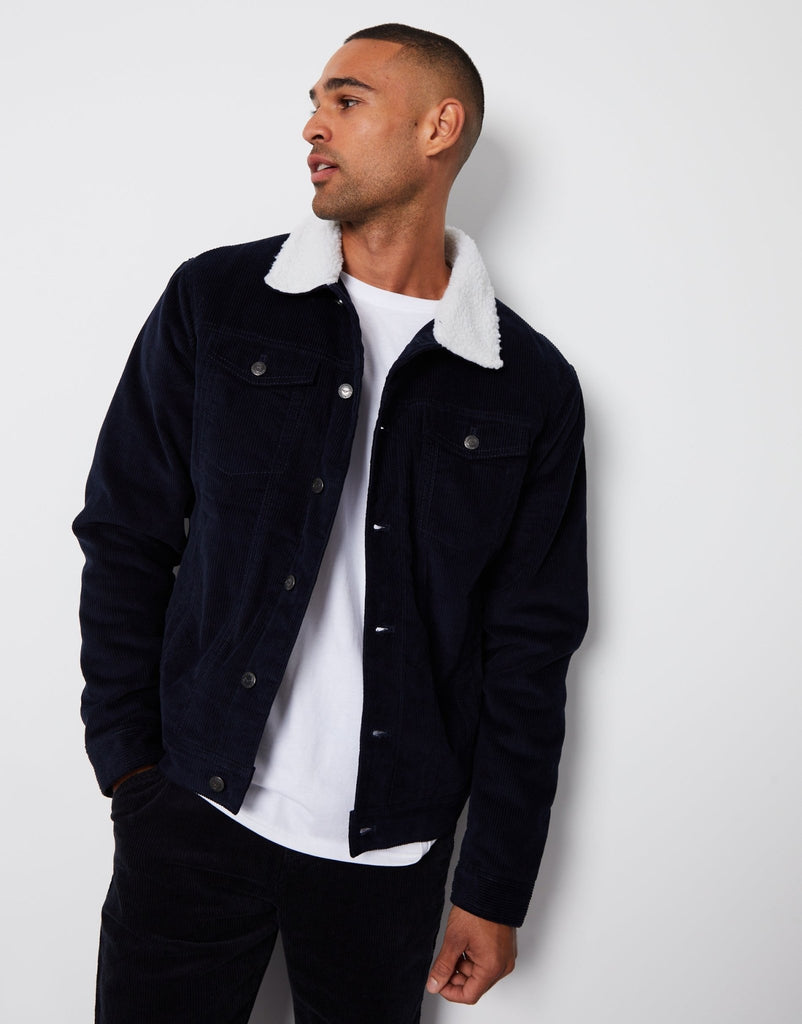 Borg Lined Corduroy Jacket