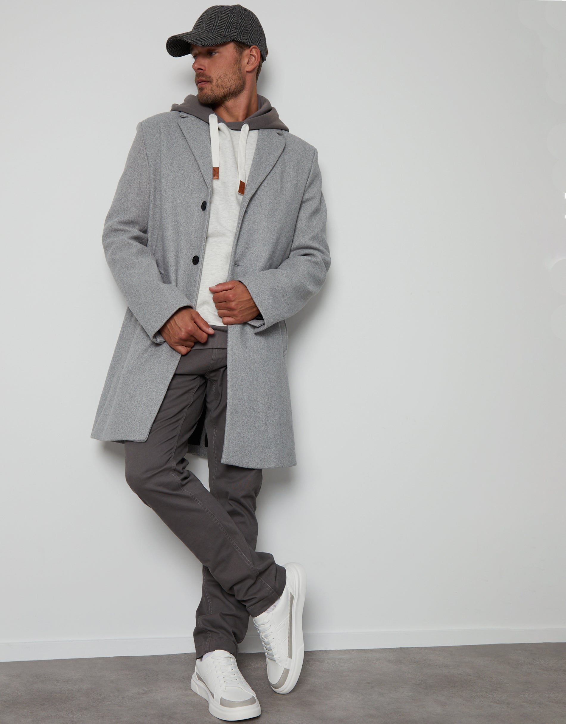 ジャケット・アウター GRAY THEREDTHREAD S MAXI TAILORED COAT THEREDTHREAD / ザレッドスレッド】S maxi tailored coat