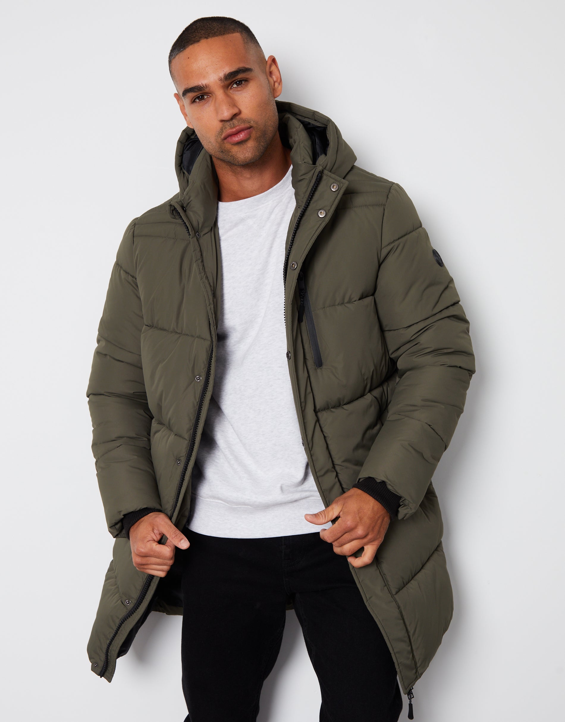 Threadbare hooded padded sales jacket