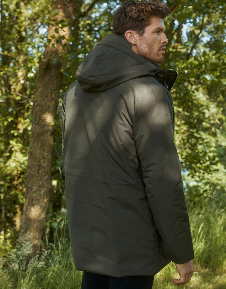 Khaki Green Utility Hooded Jacket